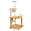 Tour à chat moderne de 41,3 po, tour d'arbre à chat en bois pour chats d'intérieur, arbre à chat avec poteaux à griffer recouverts de sisal et perchoir supérieur, maisonnette pour chat avec hamac en acrylique pour petits chats
