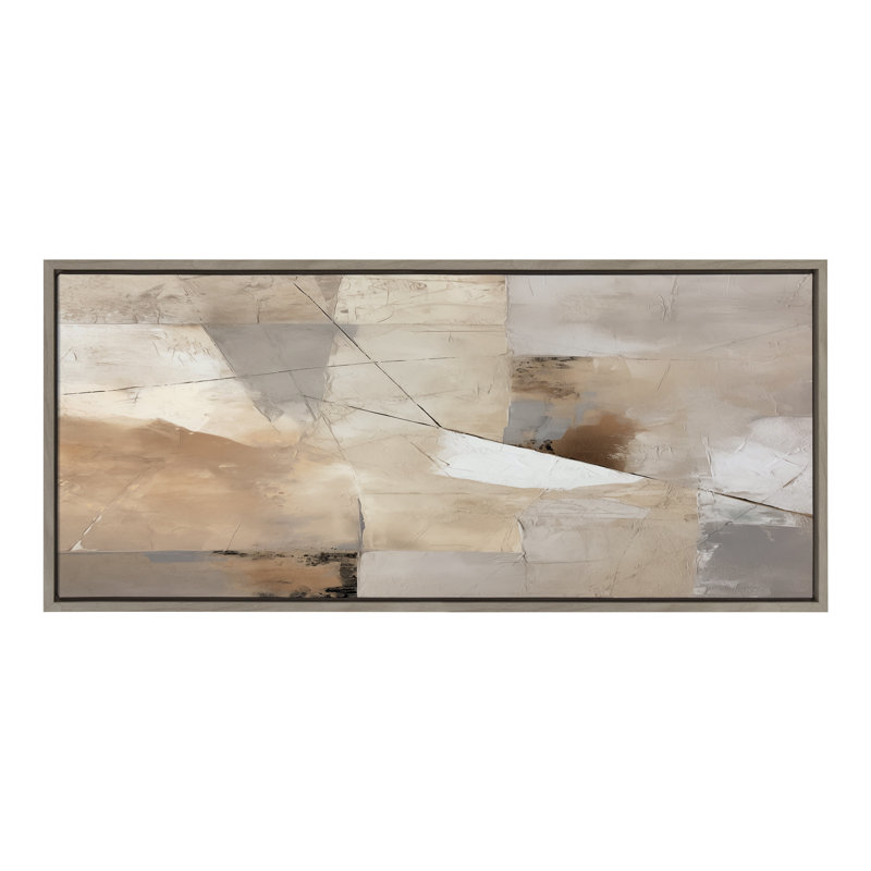 Textured Abstract Framed Canvas Wall Art