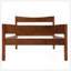 Twin Size  Wood Platform Bed With Headboard And Wooden Slat Support