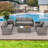 Aun 7 - Person Patio Conversation Set with Cushions-1679932632-1738163951