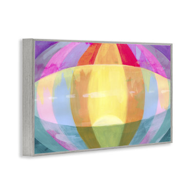 Rounded Neon Flare Framed Giclee, design by Grace Popp