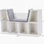 Bibliothèque pour 6 enfants avec coin lecture et coussin, rangement polyvalent pour la chambre à coucher, le salon, Pure-340378772-340378773