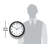 Modern Contemporary Round Plastic Wall Clock 12 Inches-61402187