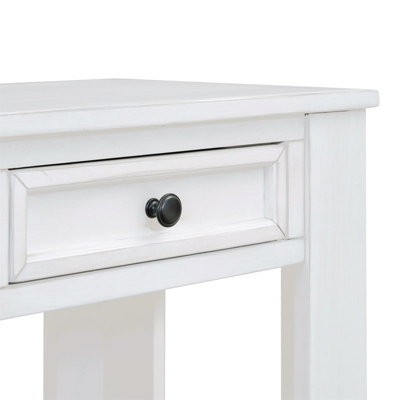Arlesia 63 " W Console Table, Antique White