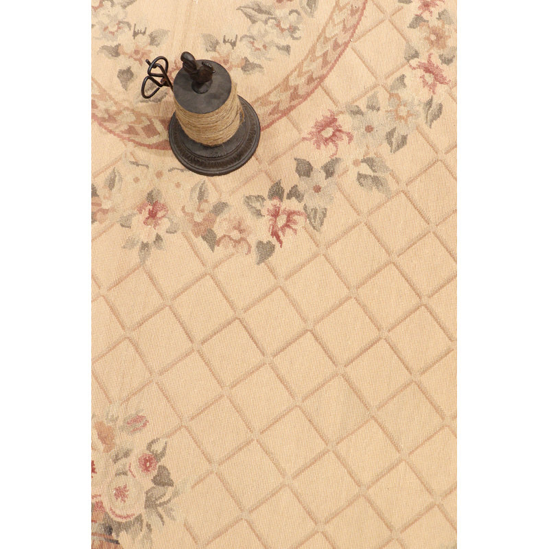Elegant Multicolor Hand-Knotted Wool Area Rug, 8'5" x 11'7"