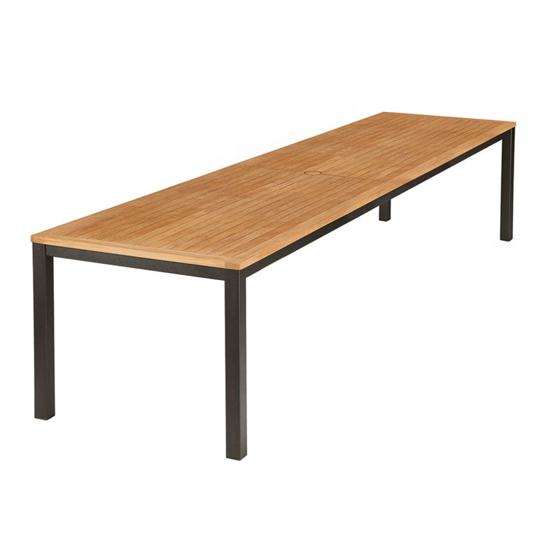 Aura Dining Table, Graphite, 30" H x 79" W x 35" D