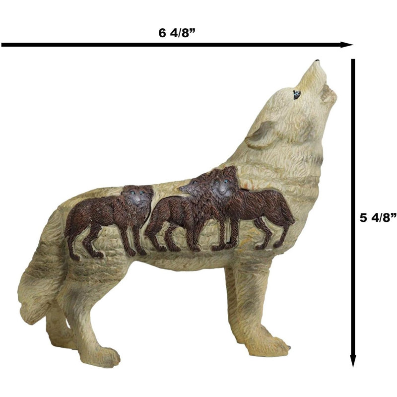 Figurine loup 6,25 po