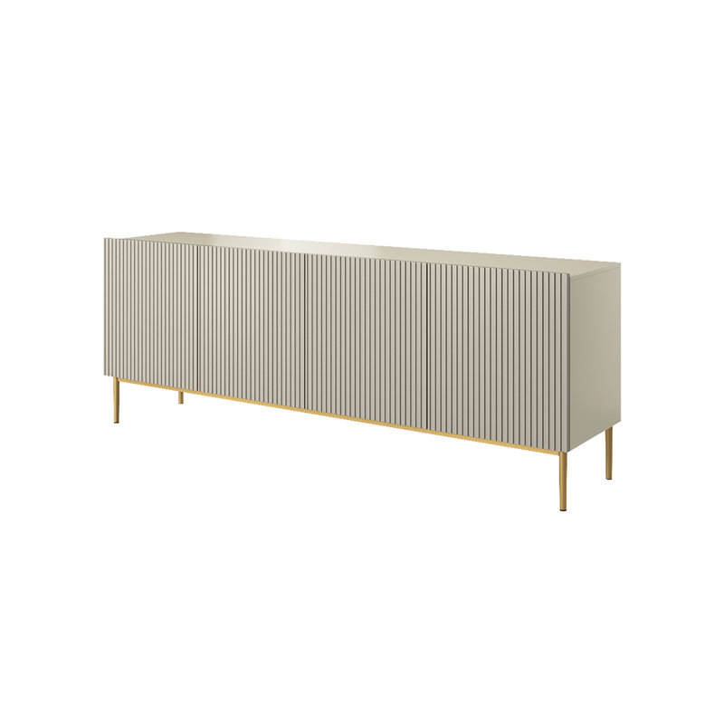 Sideboard 200 4D, Cream/Gold