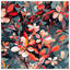 Couvre-lit matelassé à motif floral abstrait toutes tailles-126120484