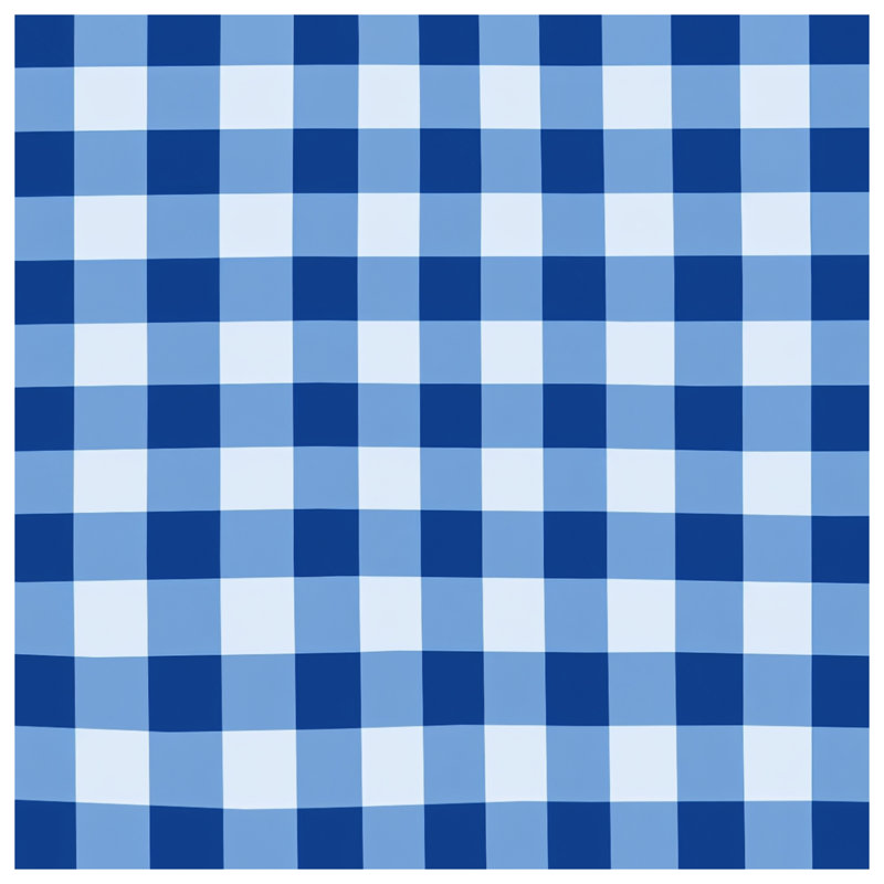 Blue White Gingham Duvet Covers, Queen