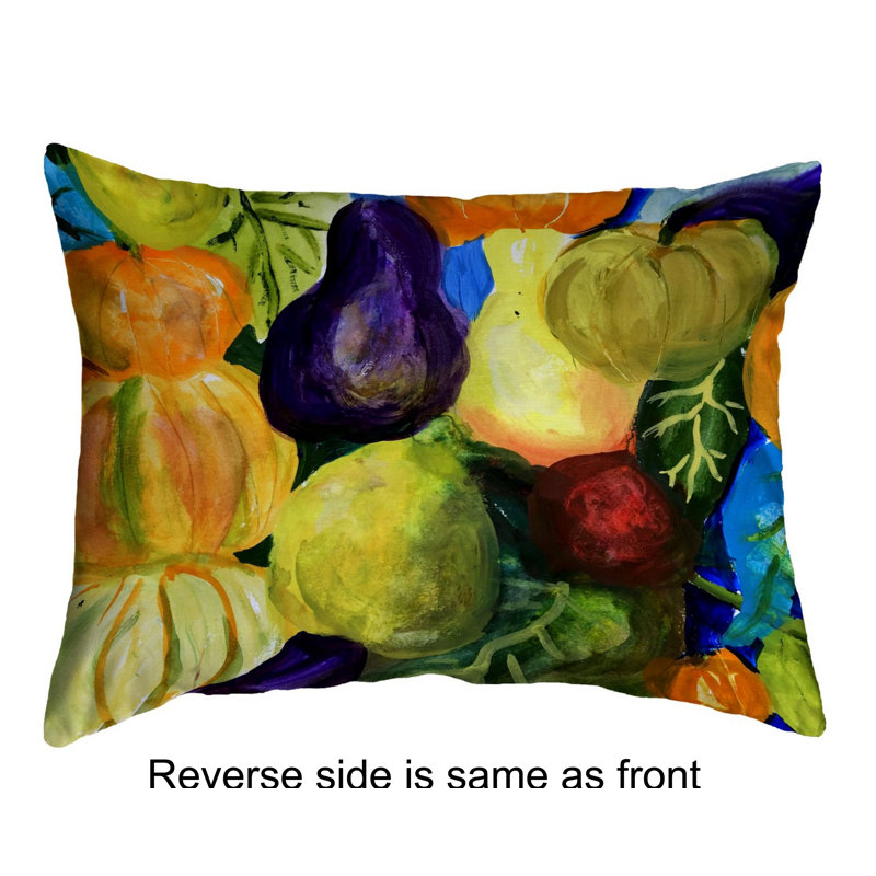 Outdoor Reversible Throw Pillow, 11" x 14"
