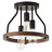 3-Light Modern Design Semi-Flush Mount Light Fixture