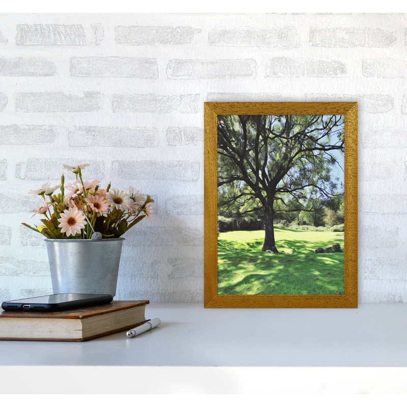 Tree - Print, Brown Framed, 34cm H x 25cm W x 3cm D