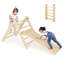 Ensemble de jouets d'escalade triangulaires pliables et réglables en hauteur Costway 3-en-1-101114303