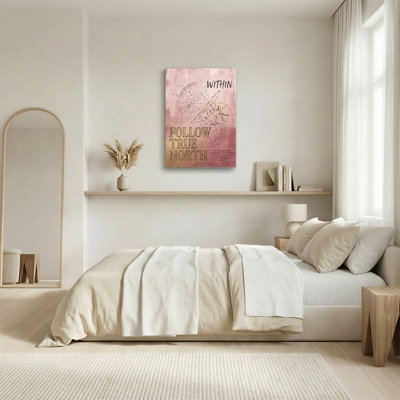 Art mural sur toile rose