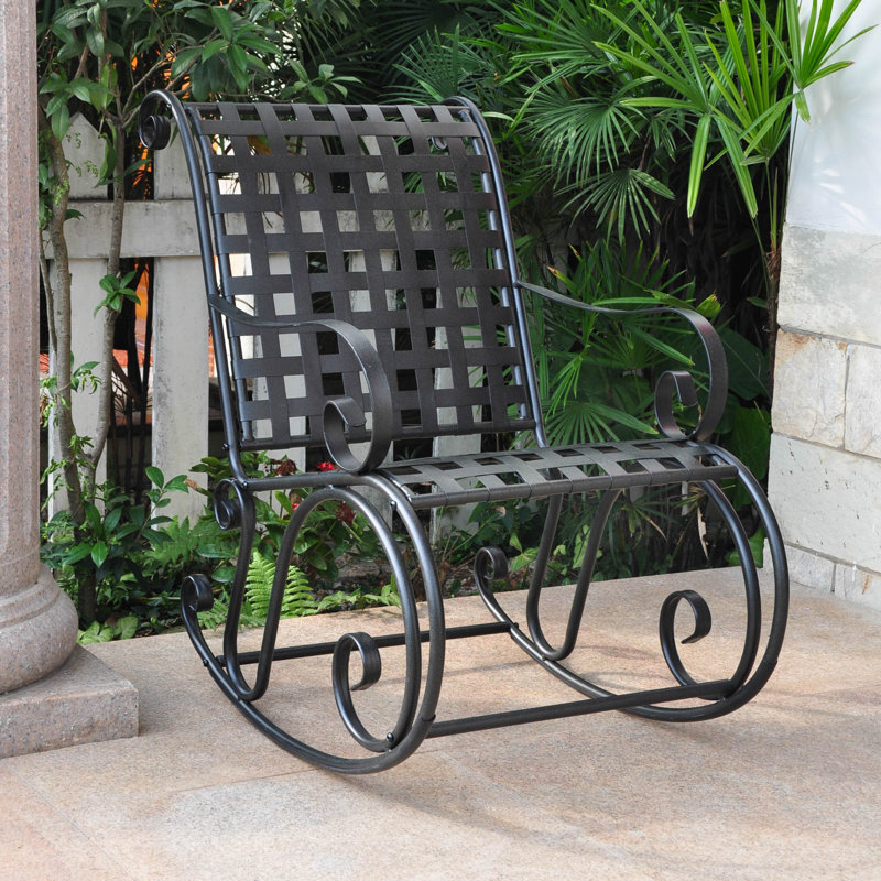 Chaise berçante de patio Apisan