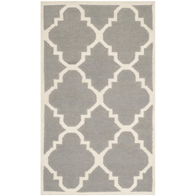 Capirano Geometric Wool Hand Woven Area Rug