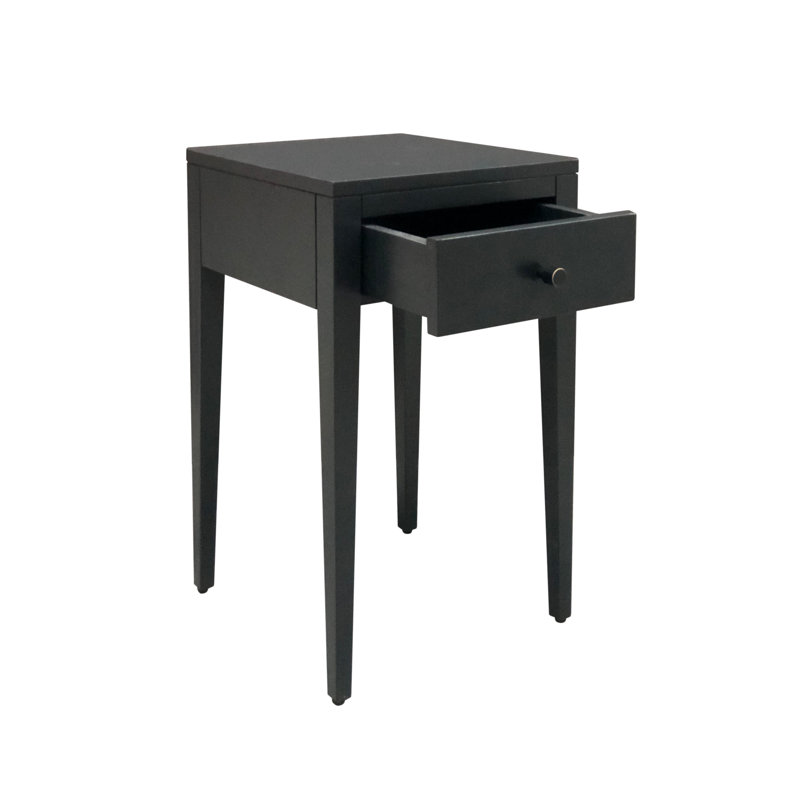 35cm W Solid + Manufactured Wood Bedside Table