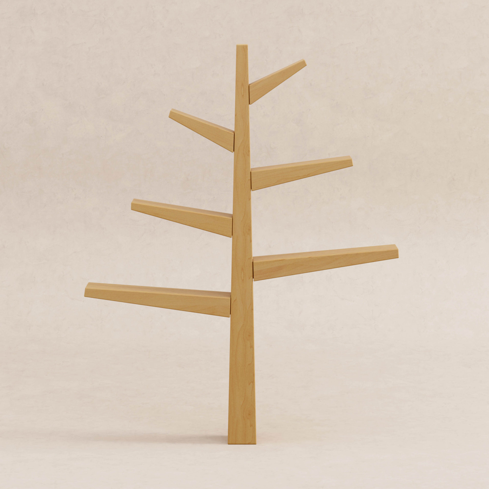 Spruce Tree 51" H x 41" W Kids Bookcase, Honey
