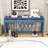 60-Inch Wood Console Table with Spacious Drawers, X-Leg Design-788878812