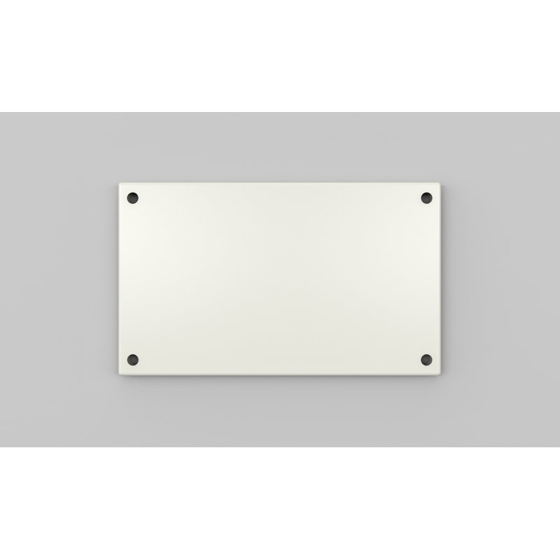 Off-White 5-Inch Metal Mounting Plate for Address Numbers