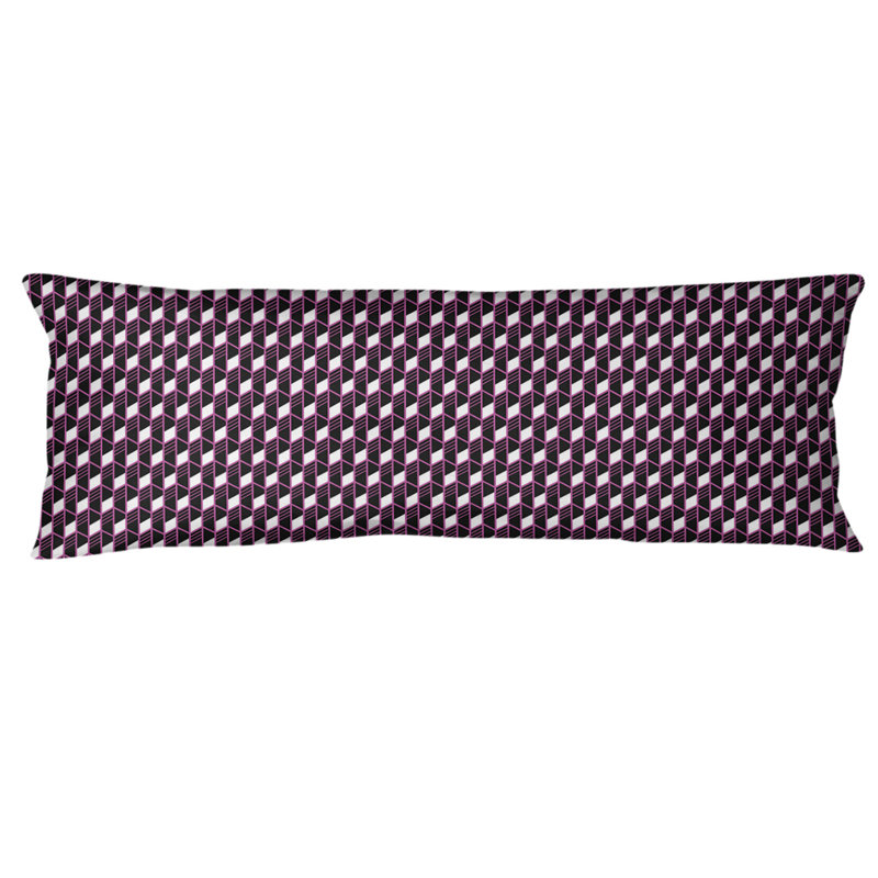 Abbate Polyester Pillow, Pink, Triangle 