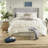 Elegant Ivory King Bedding Sets, Polyester Comforter For Modern Bedroom