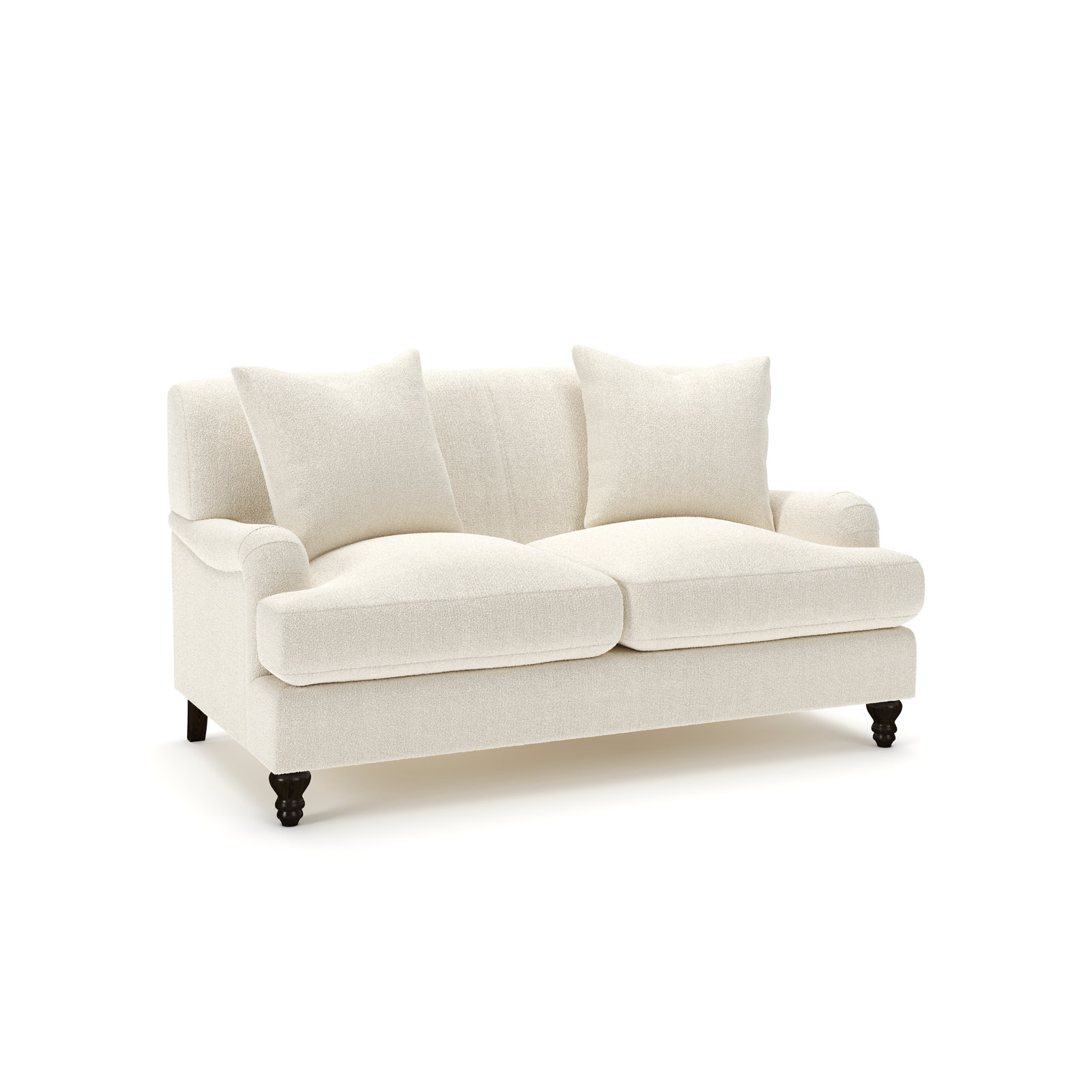 Walters 59'' Tight Back Loveseat, Davis Pearl Performance Bouclé