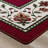 Alminus Symphony Brick Floral Area Rug-1327740201