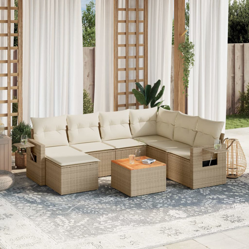 Vidaxl Garden Sofa Set Beige