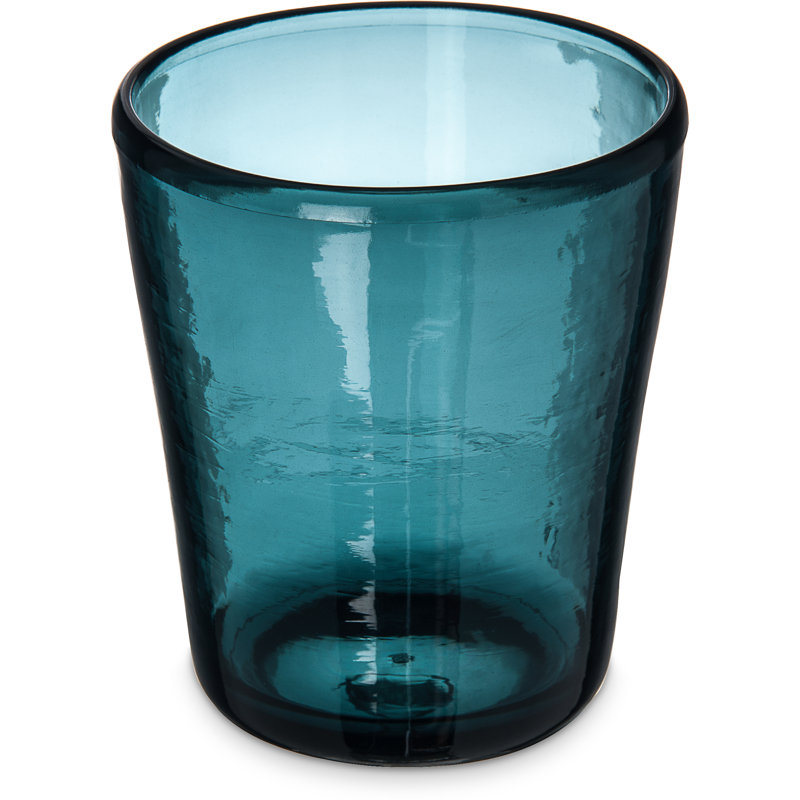 14 oz Plastique verre à whisky, Bleu sarcelle
