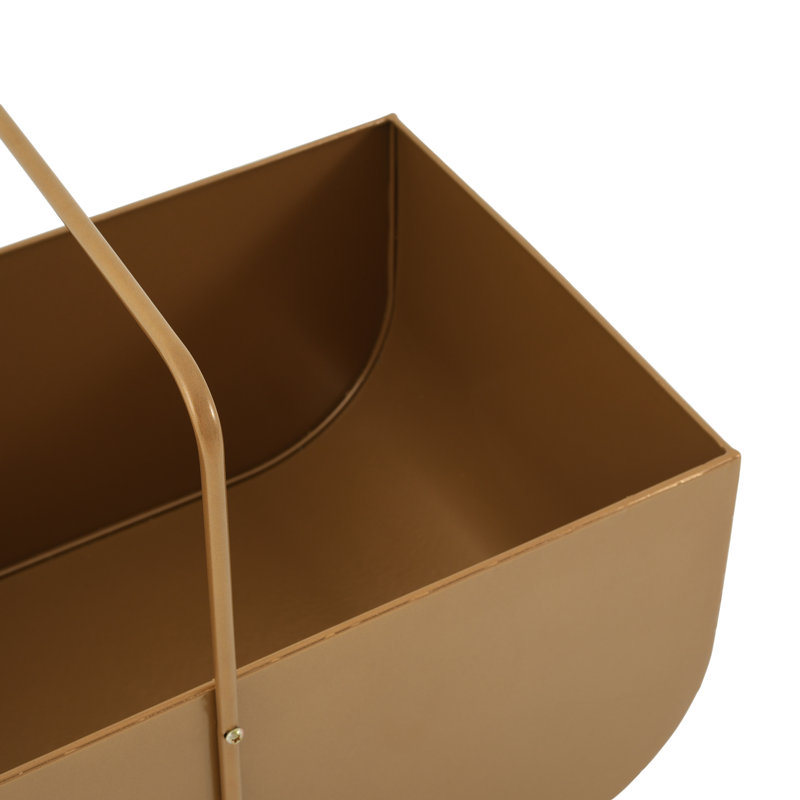 Ensemble d'accessoires de foyer modernes en métal Erick, comprenant 3 pièces : porte-bûches, seau à bois et accessoires pour foyer.