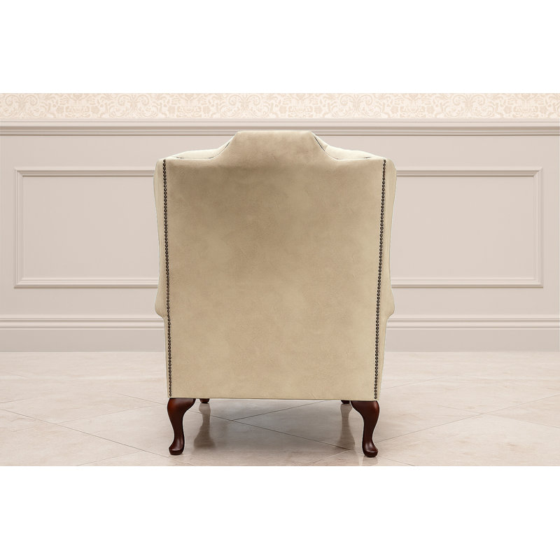 Upholstered Accent Chair, Cream