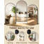 Miroir surdimensionné arqué en métal surdimensionné-570231710-538980991