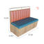 Banc rembourré en similicuir Light Luxury