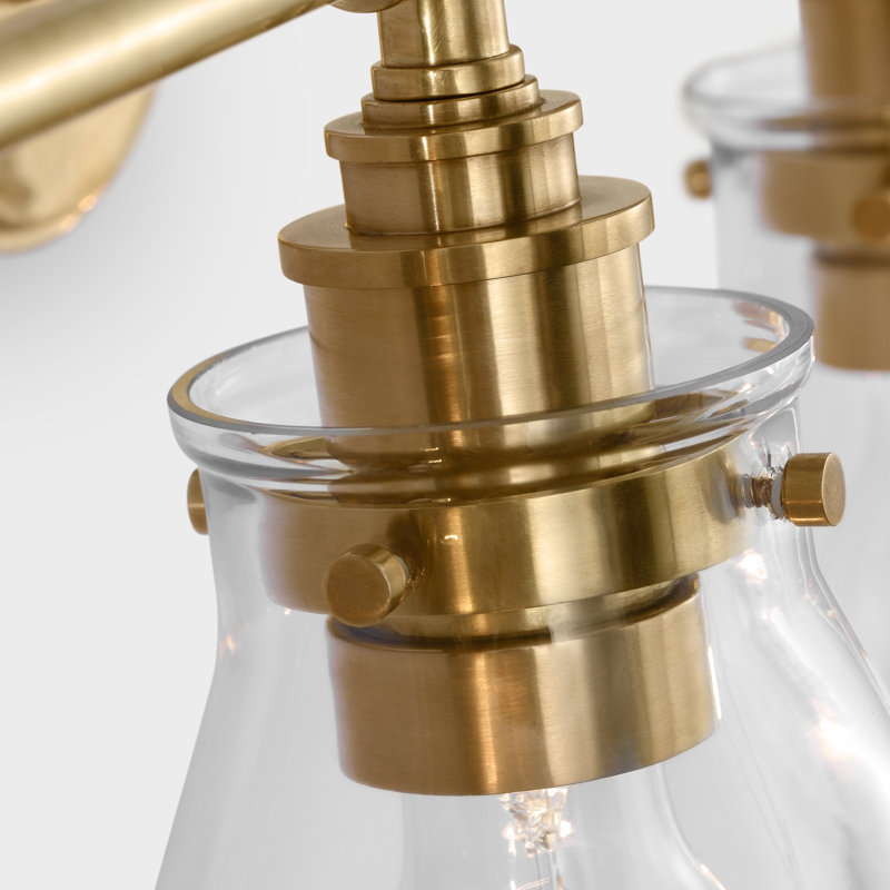 Parkington 4 - Light Vanity Light, White, Antique Burnished Brass