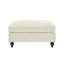 Repose-pieds en chenille beige et blanc-763586663