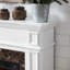 Foyer électrique - blanc, l 45,6 po x P 11,8 po x H 40 po. Compact pour les petits espaces, flamme télécommandée, apparence élégante avec blanc et espace efficace, look