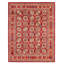 Tapis rouge en laine nouvel âge unique 8 pi 0 po x 10 pi Zakeyah