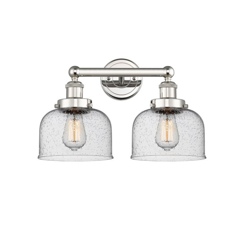 Éclairage pour meuble-lavabo à 2 lumières à intensité variable Arlester, Bullé, Nickel poli