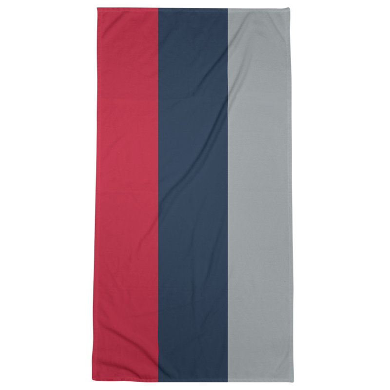 Microfiber Bath Towel, Tennessee Red Football Navy/Light Red/Dark Gray