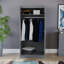 Maybery 2 Door Manufactured Wood Wardrobe-114443221