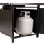 Table de foyer d'extérieur au propane en aluminium bravos