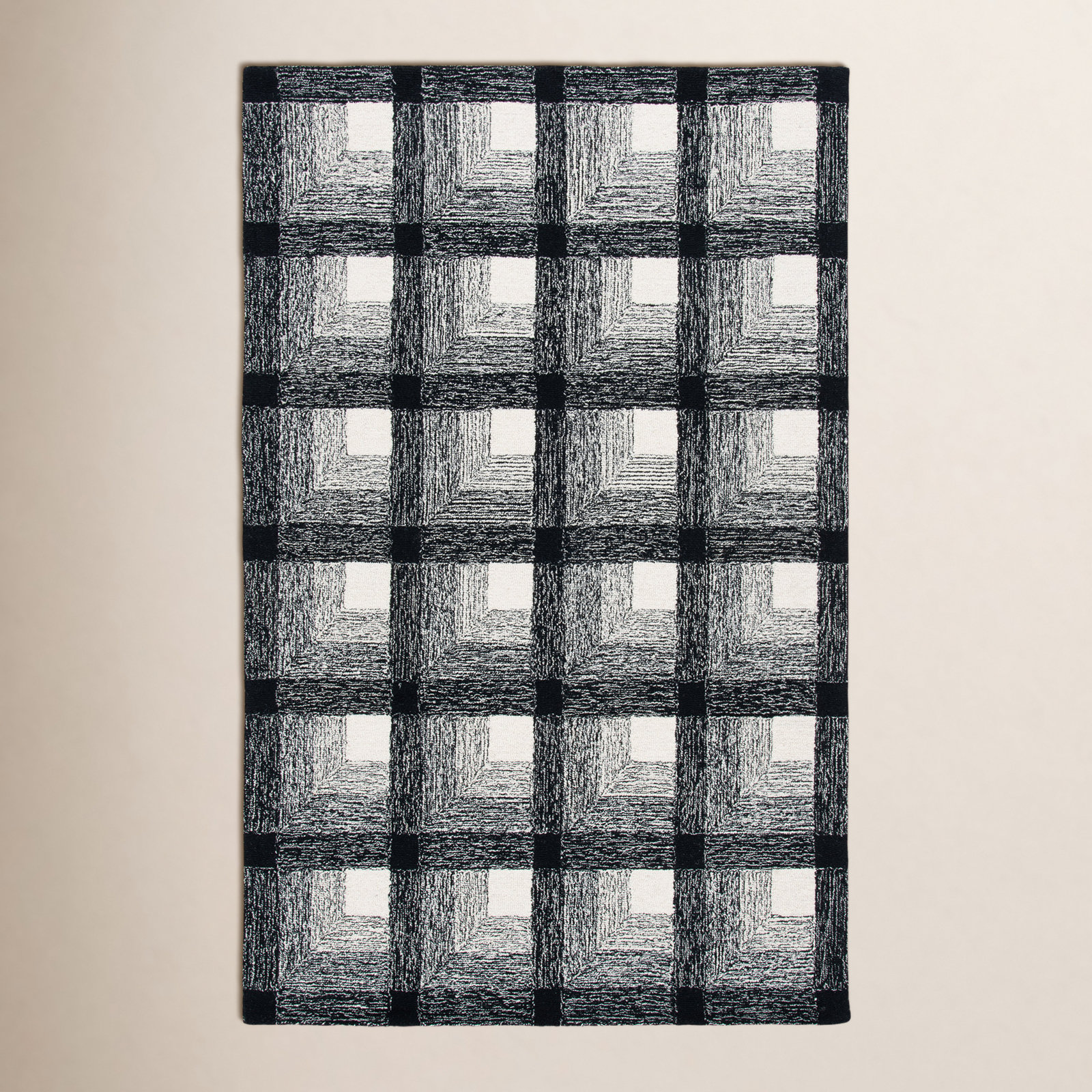 Robbie Hand-Woven Geometric Wool Rug, Rectangle 3' x 5'