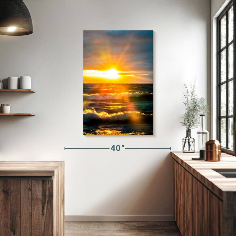 Gillard Sunrise Over Ocean I, H 39 po x l 26 po