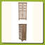 Armoire de rangement rustique en bois avec porte découpée décorative 3 tiroirs-125328624