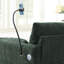 Canapé d'angle en L de 245 cm avec pouf de rangement et poches, support de téléphone ajustable, chargeur USB, accoudoirs en forme d'oreilles d'éléphant, siège confortable pour salon et appartement, chenille, 3 couleurs-171501722