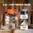 Wood Router, 1.25HP 800W, Compact Wood Trimmer Router Combo Tool with Plunge and Fixed Base