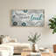 Ensemble de 1 tableau sur toile représentant des disques vinyles-130708360-130708361
