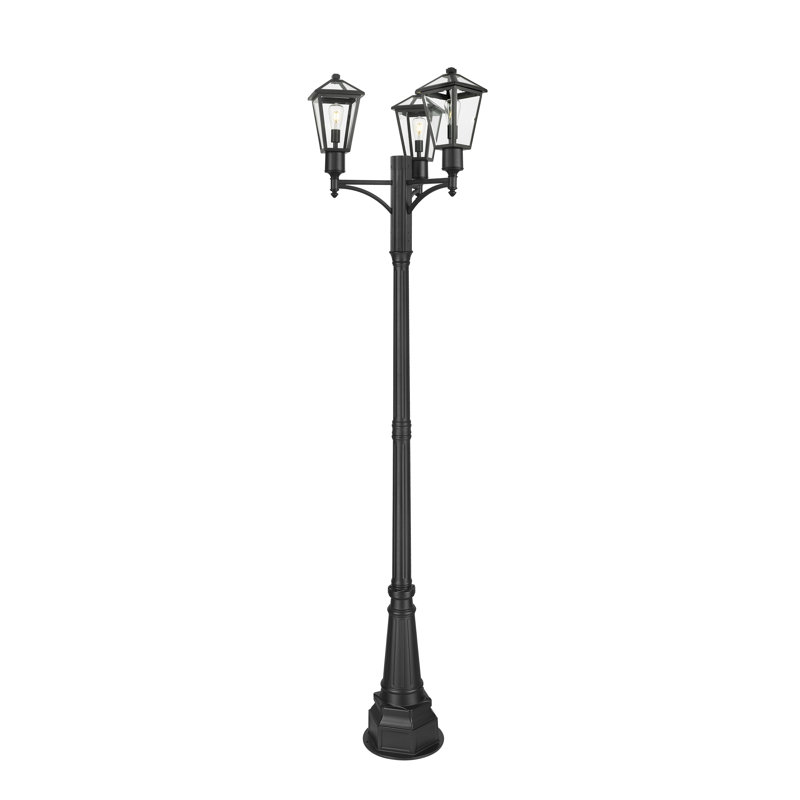 Talbot 1 Light Outdoor Post Mount Fixture in Black